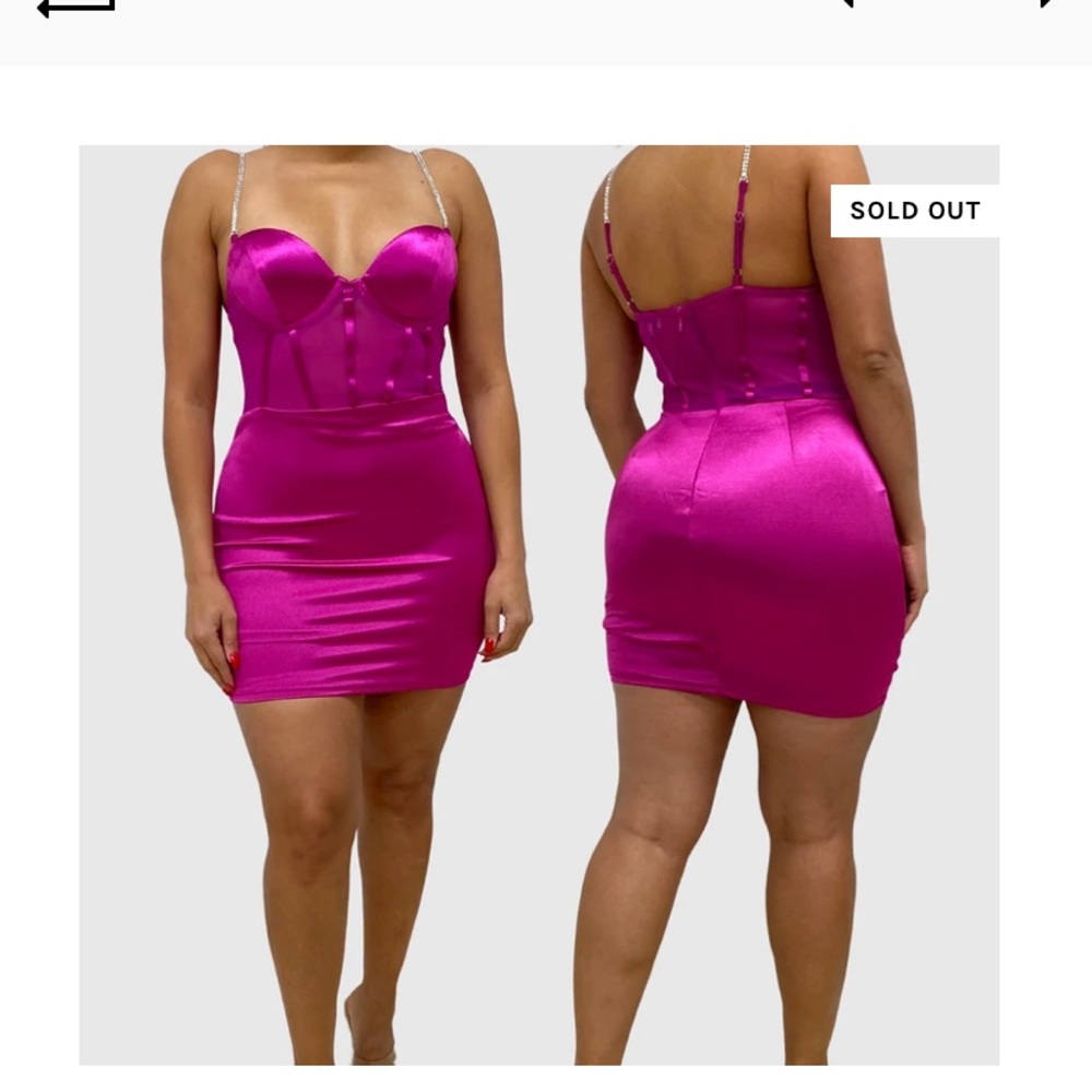 Satin Corset Mini Dress